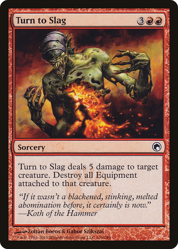 MTG - Turn to Slag - Scars of Mirrodin (SOM)