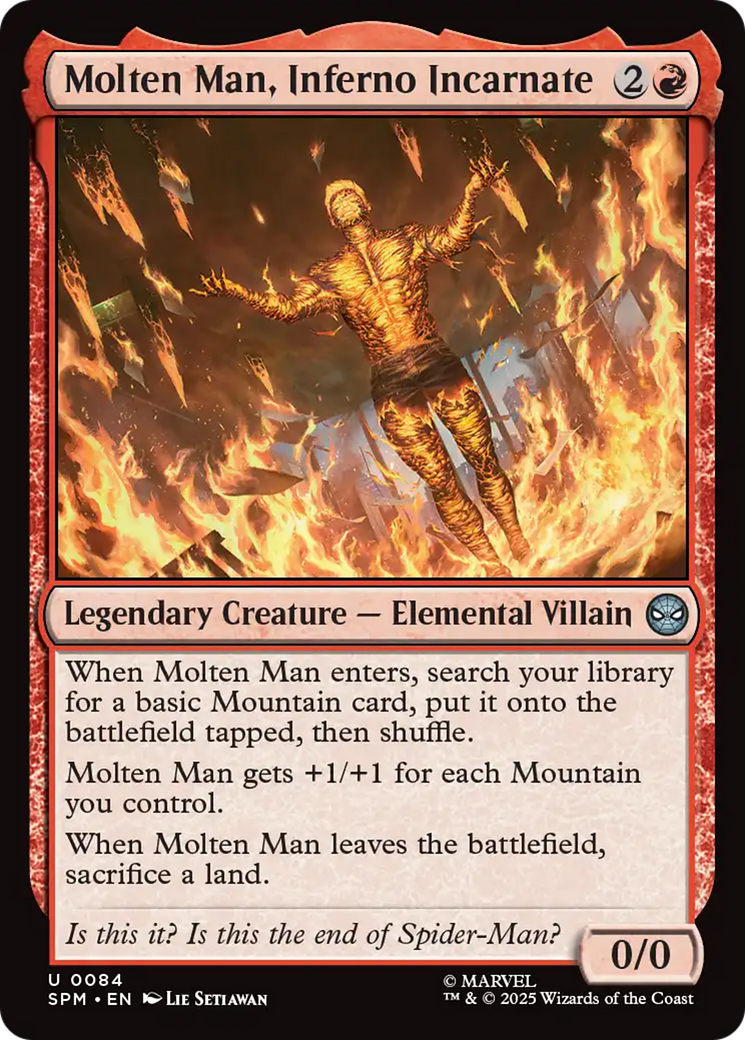 MTG - Molten Man Inferno Incarnate - Marvel's Spider-Man (SPM)