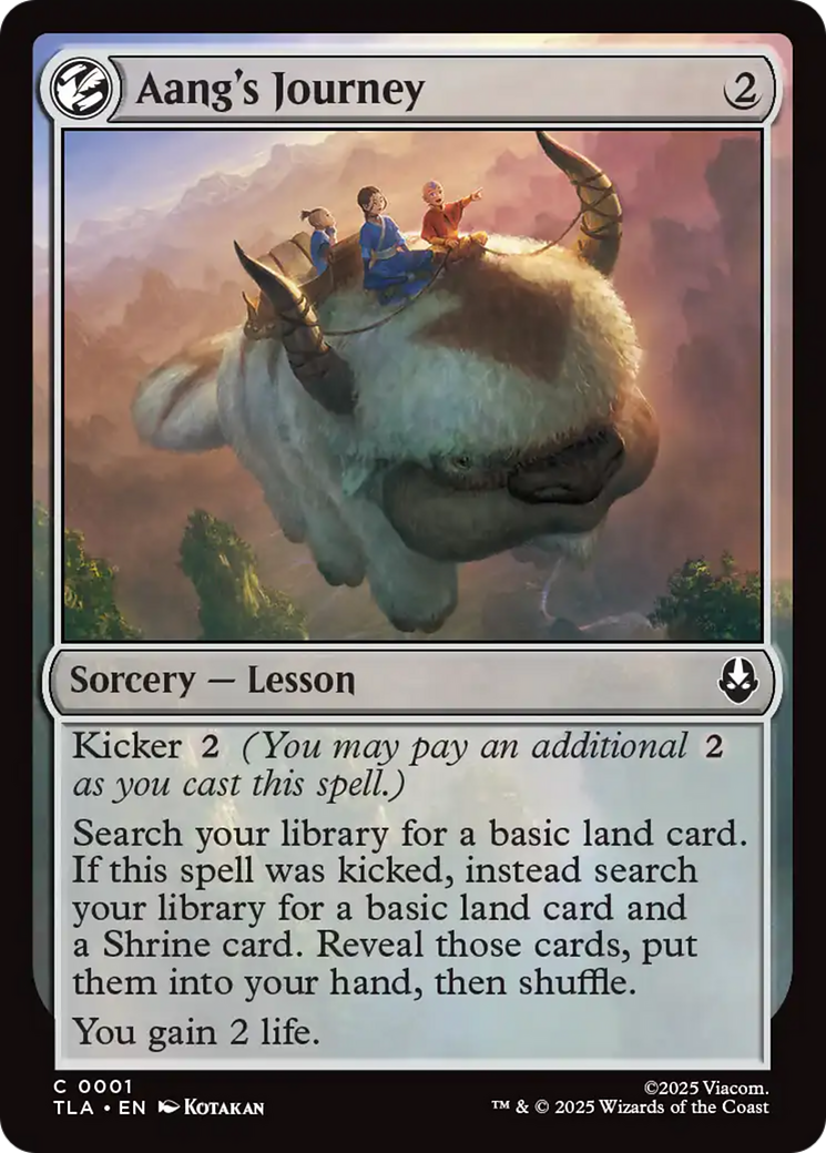 MTG - Aang's Journey - Avatar: The Last Airbender (TLA)