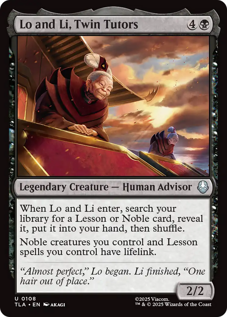 MTG - Lo and Li, Twin Tutors - Avatar: The Last Airbender (TLA)