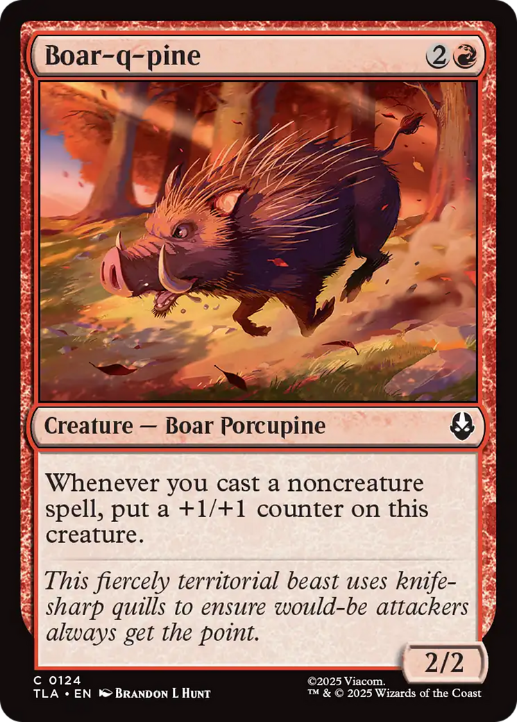 MTG - Boar-q-pine - Avatar: The Last Airbender (TLA)