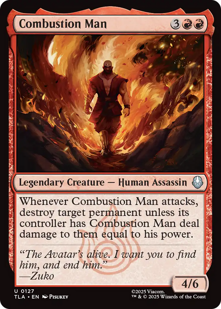 MTG - Combustion Man - Avatar: The Last Airbender (TLA)