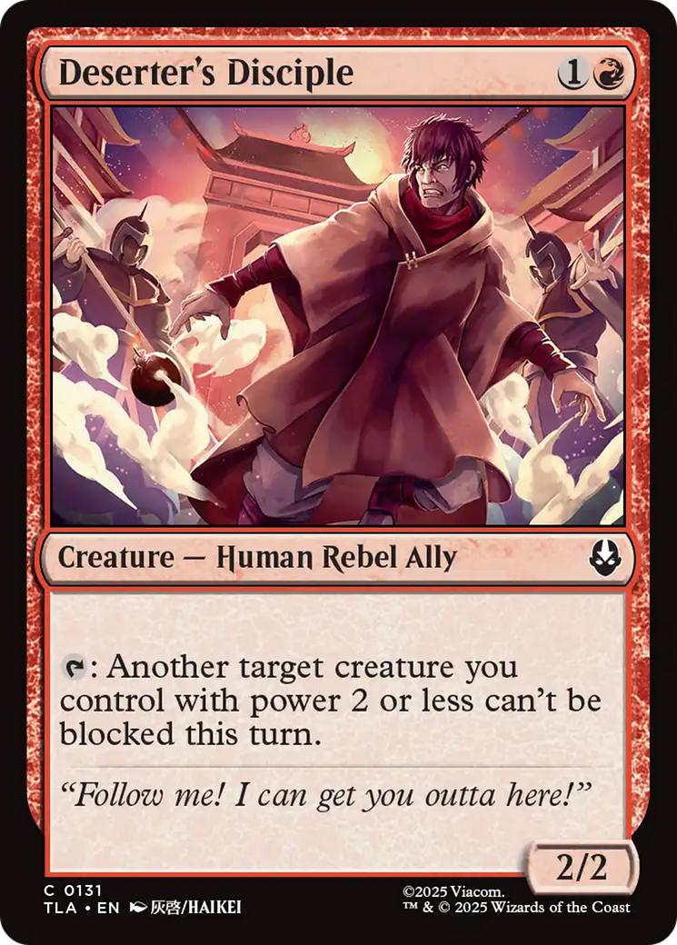 MTG - Deserter's Disciple - Avatar: The Last Airbender (TLA)