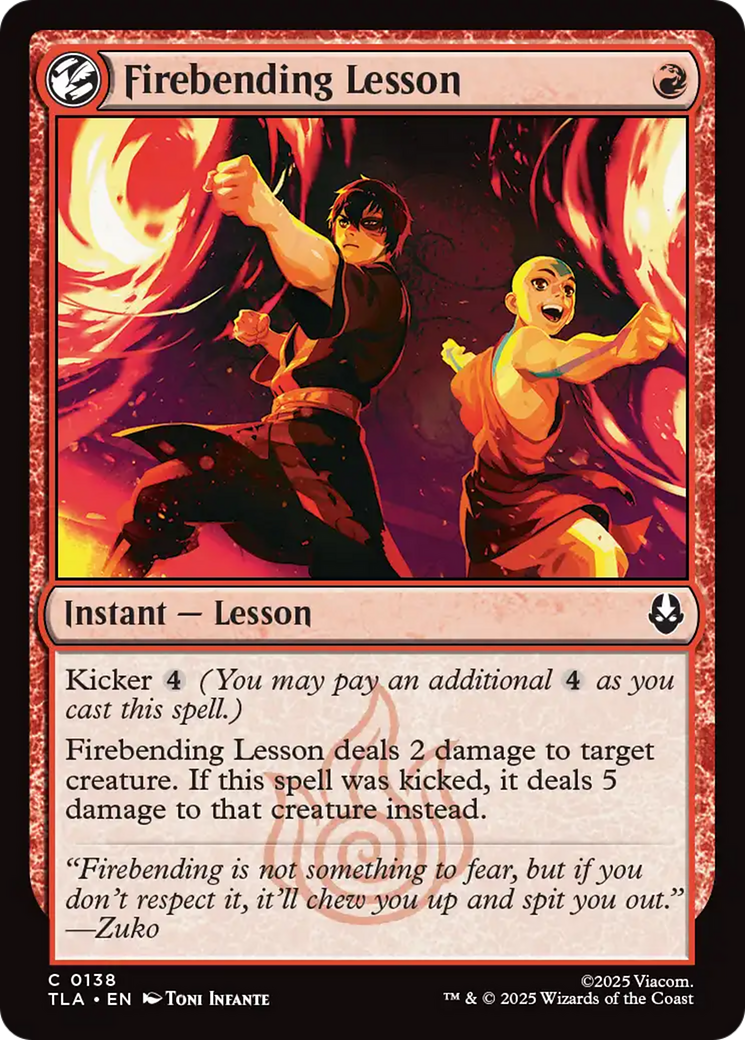 MTG - Firebending Lesson - Avatar: The Last Airbender (TLA)