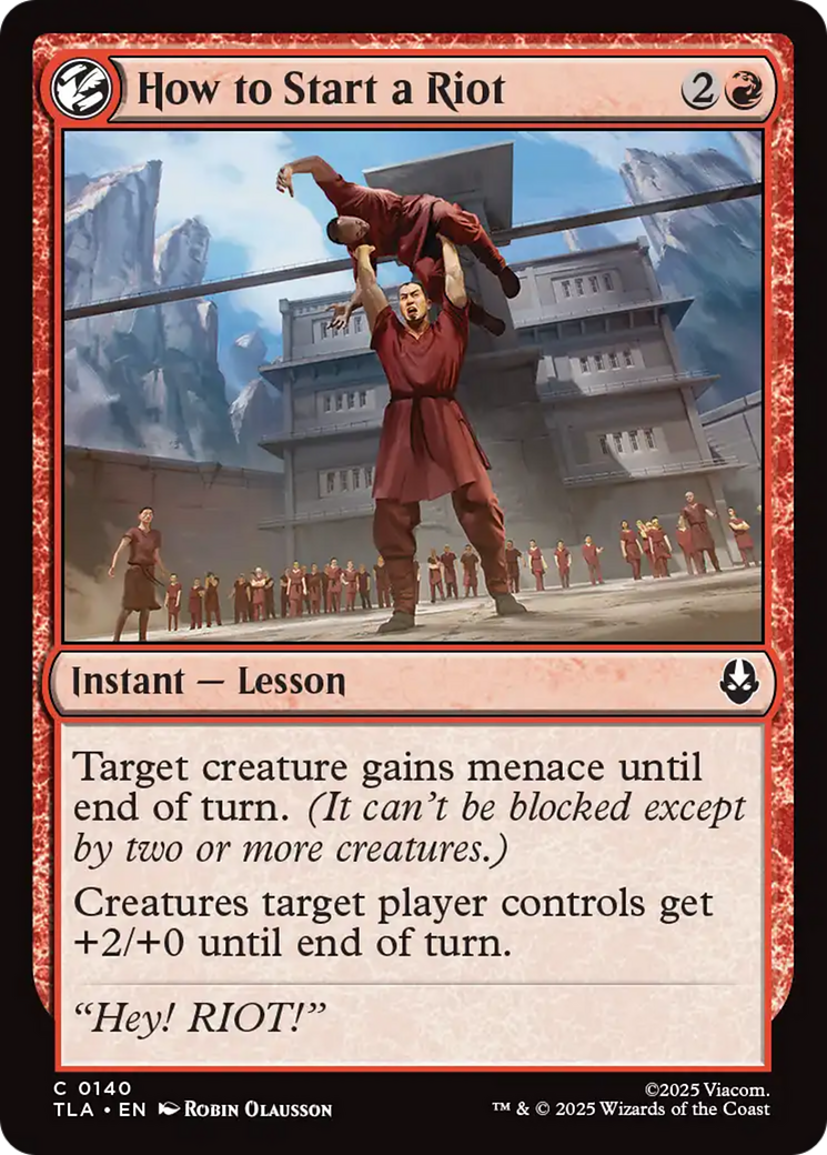 MTG - How to Start a Riot - Avatar: The Last Airbender (TLA)
