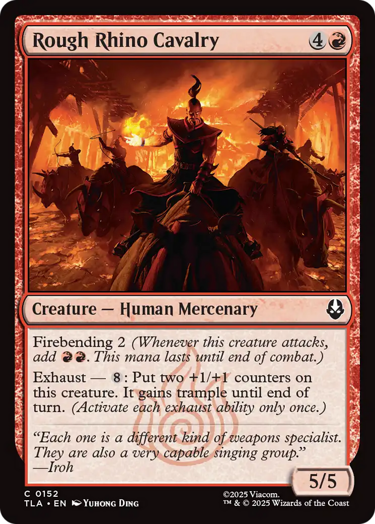 MTG - Rough Rhino Cavalry - Avatar: The Last Airbender (TLA)