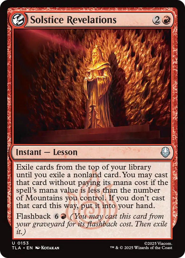 MTG - Solstice Revelations - Avatar: The Last Airbender (TLA)