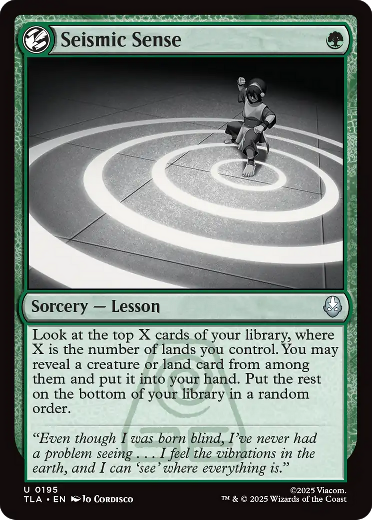 MTG - Seismic Sense - Avatar: The Last Airbender (TLA)