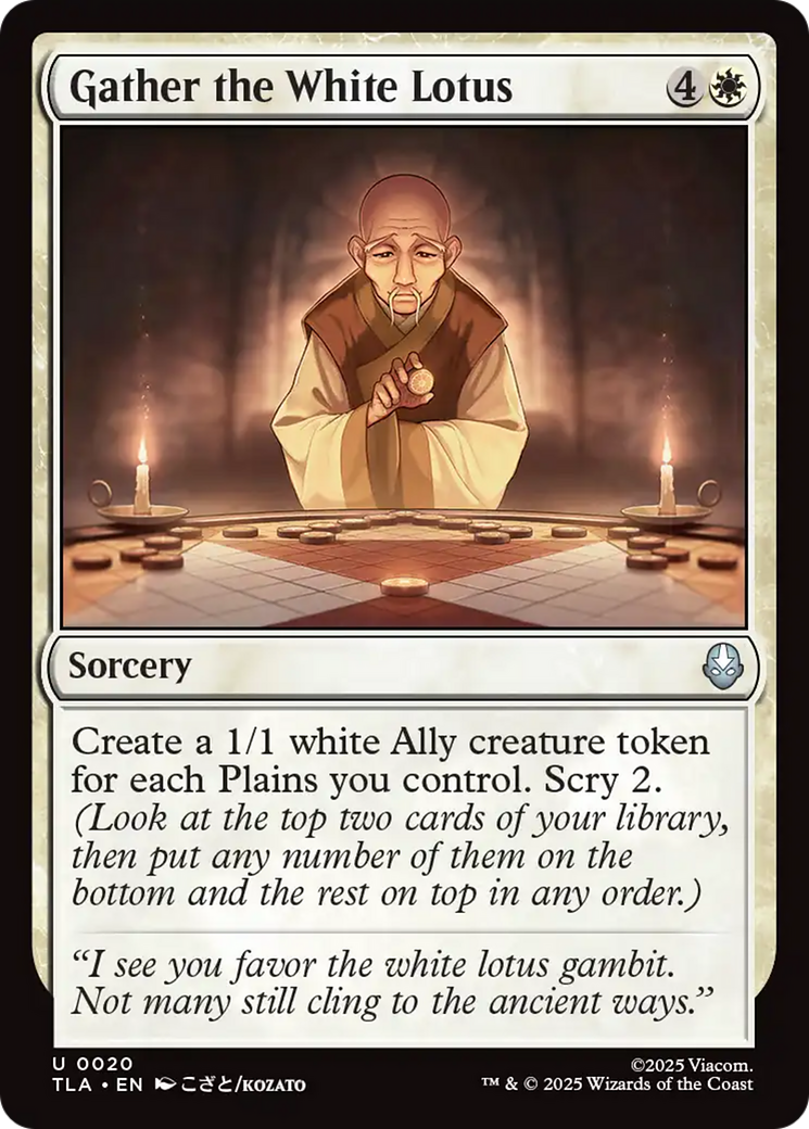 MTG - Gather the White Lotus - Avatar: The Last Airbender (TLA)