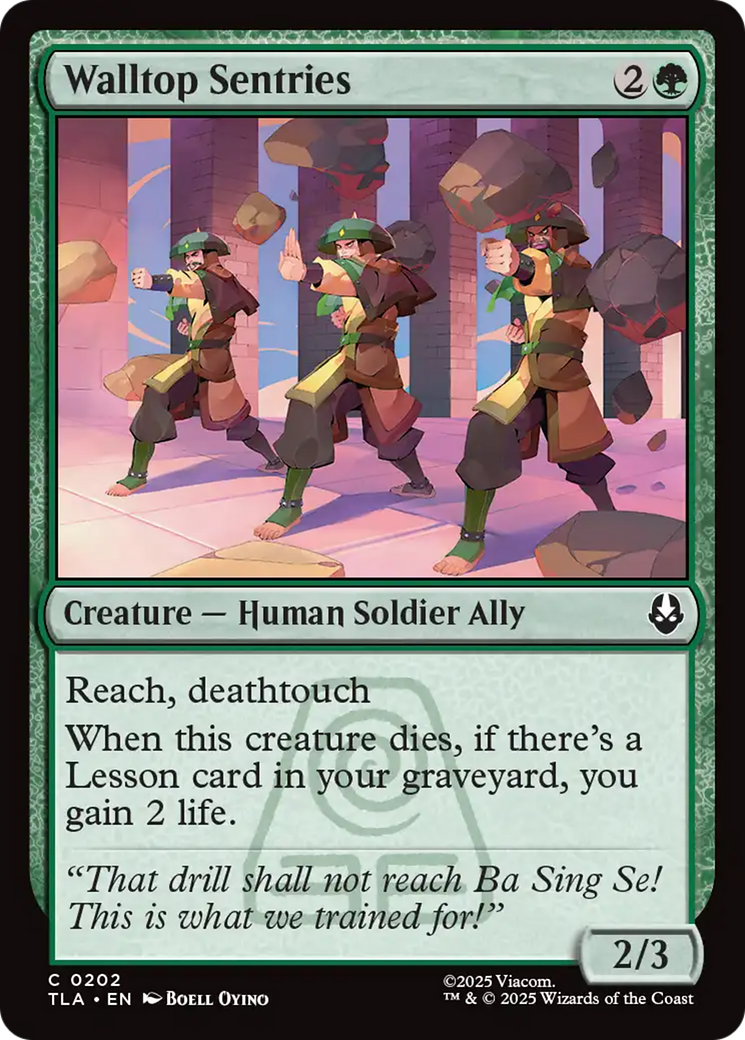 MTG - Walltop Sentries - Avatar: The Last Airbender (TLA)
