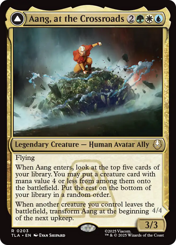 MTG - Aang, at the Crossroads // Aang, Destined Savior - Avatar: The Last Airbender (TLA)