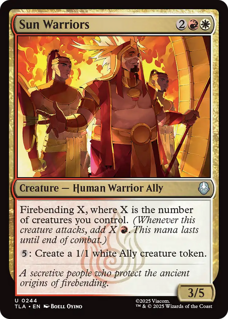 MTG - Sun Warriors - Avatar: The Last Airbender (TLA)
