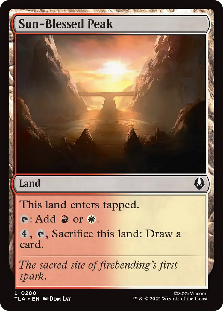 MTG - Sun-Blessed Peak - Avatar: The Last Airbender (TLA)