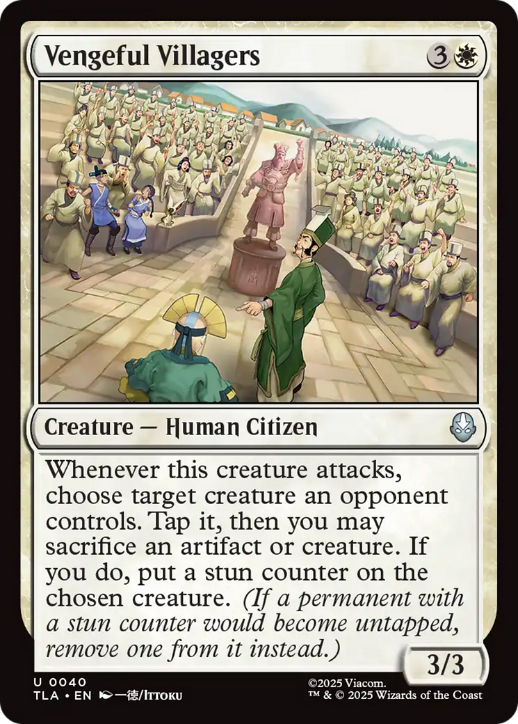 MTG - Vengeful Villagers - Avatar: The Last Airbender (TLA)