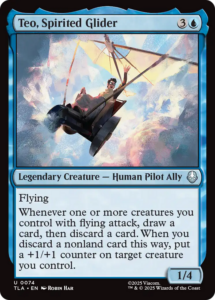 MTG - Teo, Spirited Glider - Avatar: The Last Airbender (TLA)