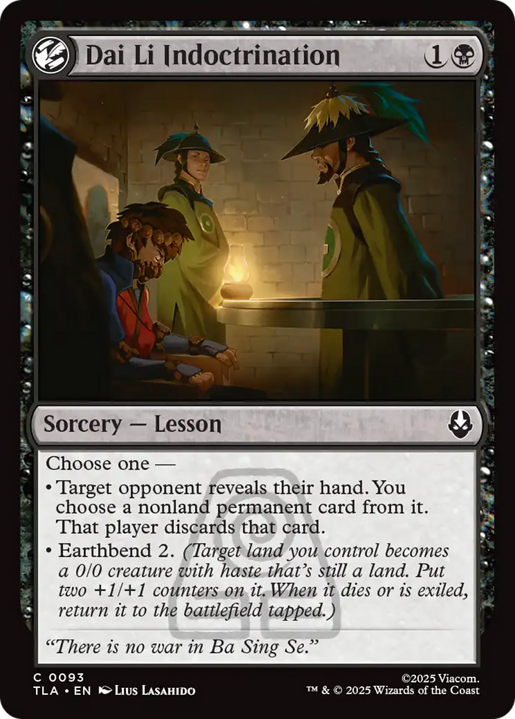 MTG - Dai Li Indoctrination - Avatar: The Last Airbender (TLA)