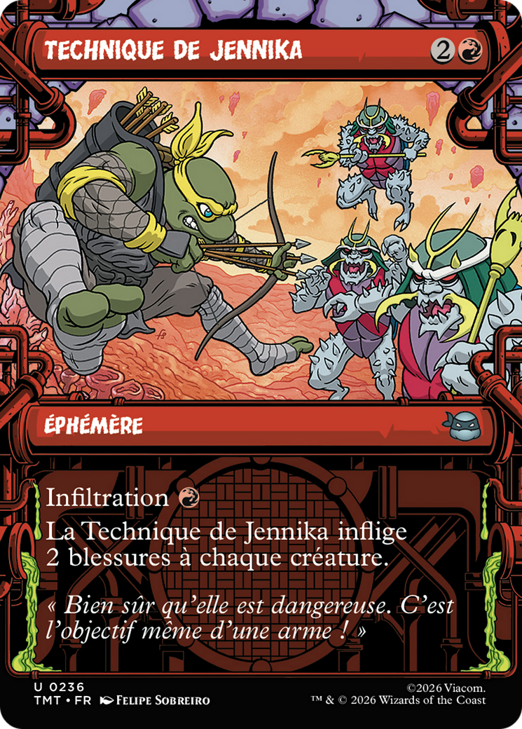 MTG - Jennika's Technique (Showcase) - Teenage Mutant Ninja Turtles (TMT)
