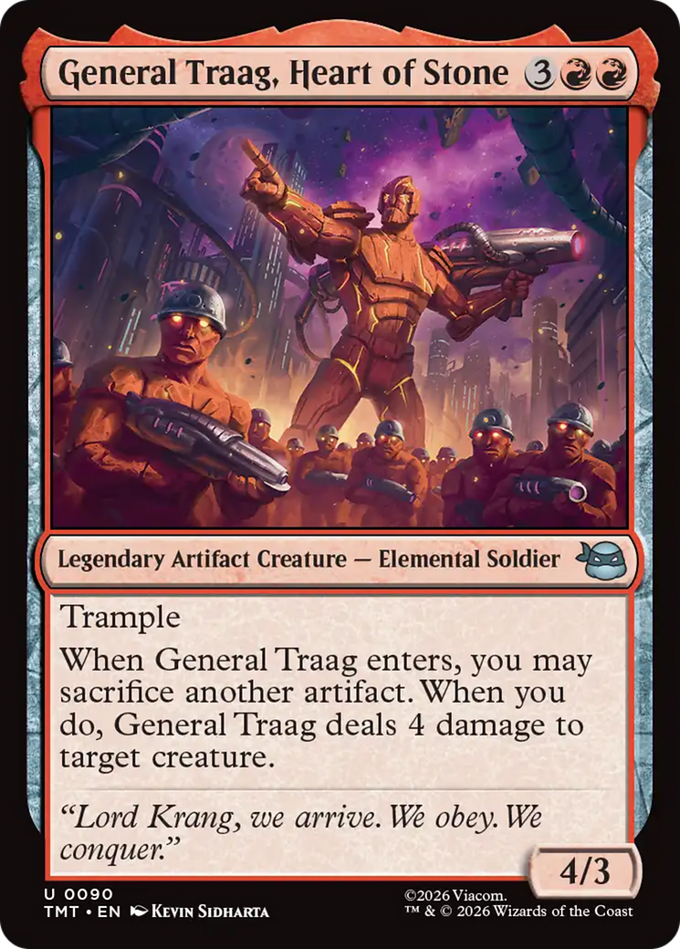 MTG - General Traag, Heart of Stone - Teenage Mutant Ninja Turtles (TMT)