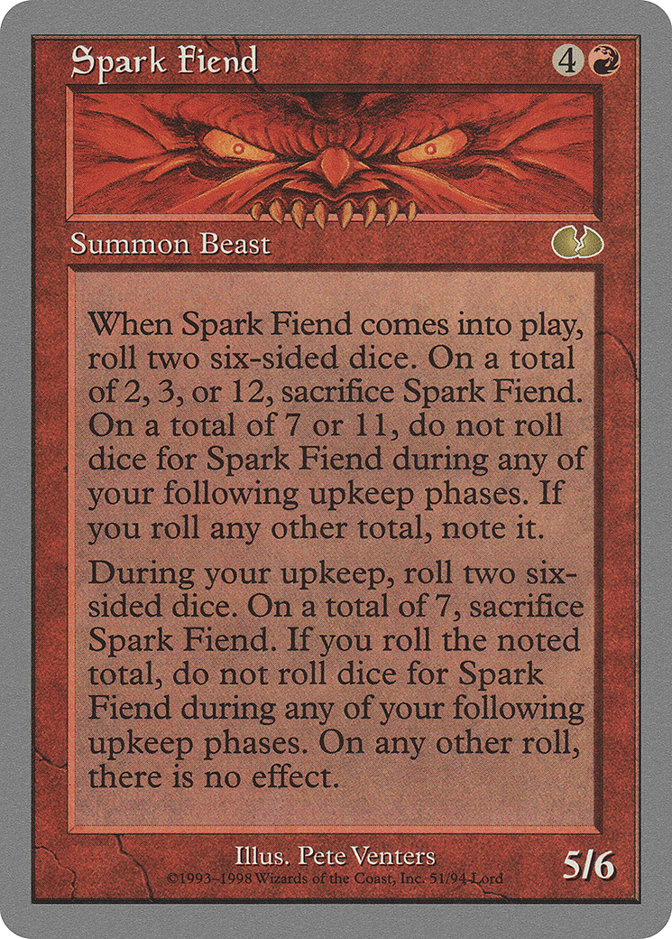 MTG - Spark Fiend - Unglued (ugl)