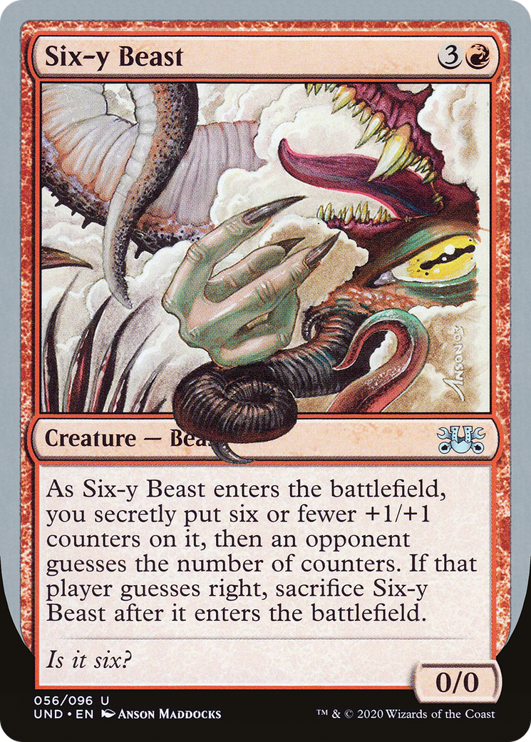 MTG - Six-y Beast - Unsanctioned (und)