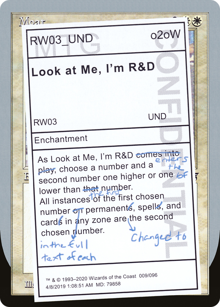 MTG - Look at Me, I'm R&D - Unsanctioned (und)