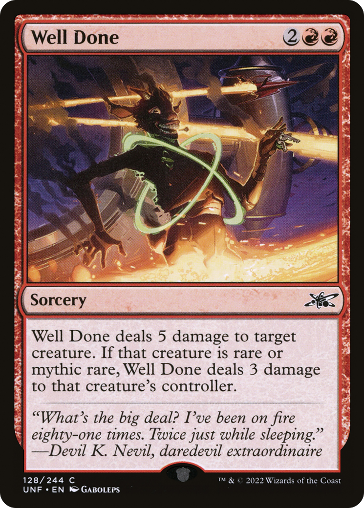 MTG - Well Done - Unfinity (UNF)