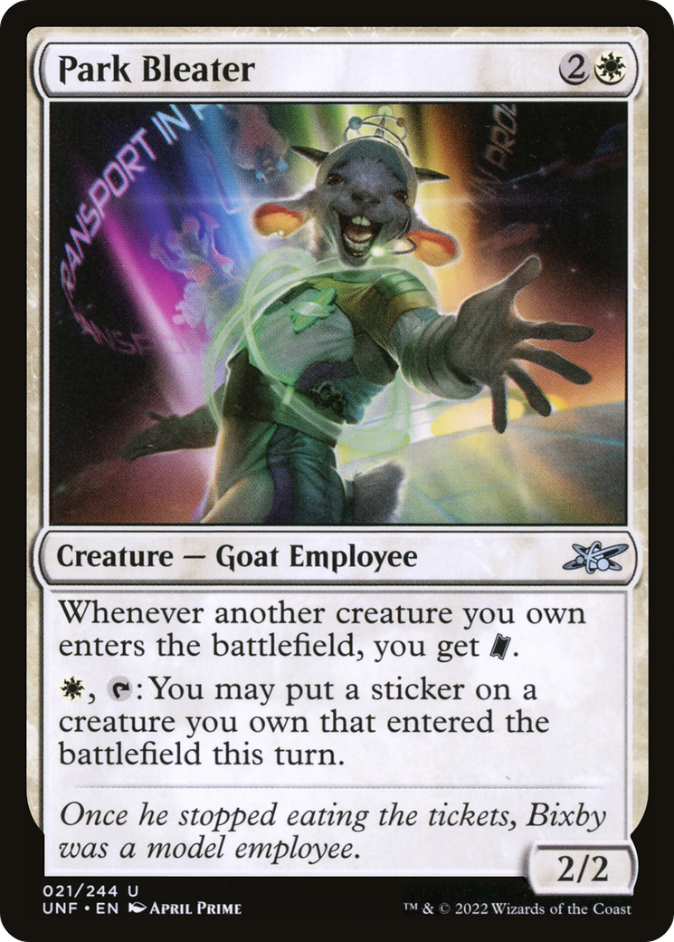 MTG - Park Bleater - Unfinity (UNF)