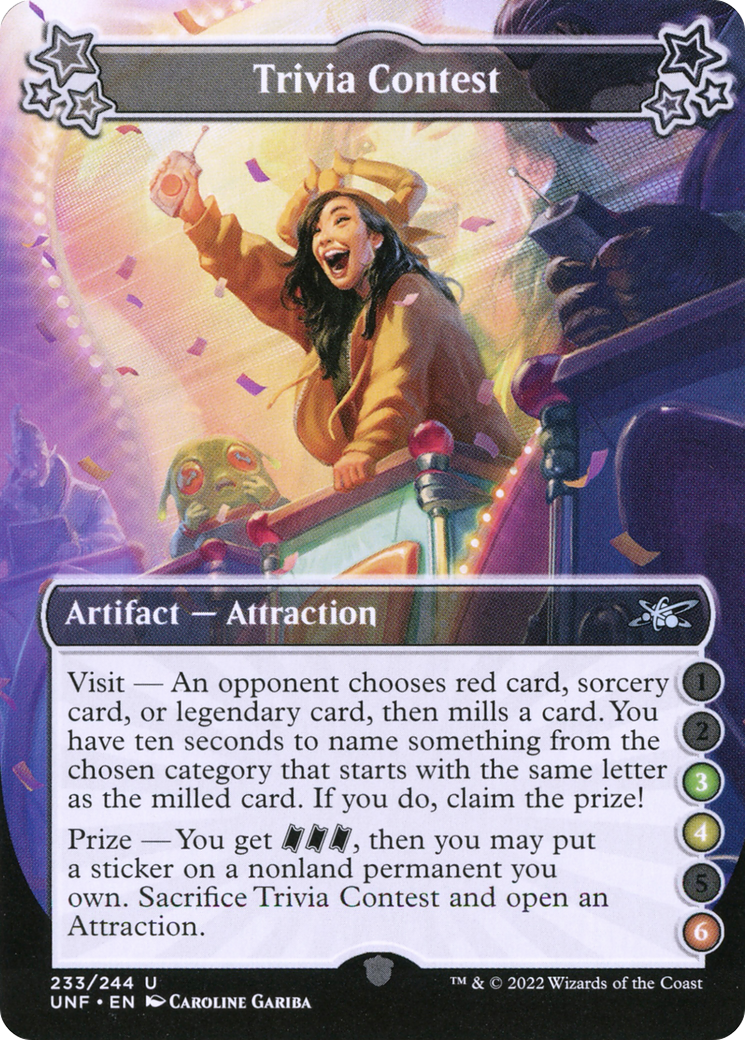 MTG - Trivia Contest (233d) - Unfinity (UNF)
