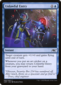MTG - Unlawful Entry - Unfinity (UNF)