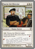 Card featuring a character titled 'Fascist Art Director' with a description and artwork.