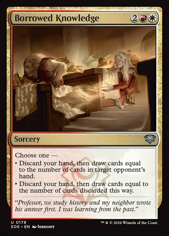 MTG - Borrowed Knowledge - Secrets of Strixhaven (SOS)