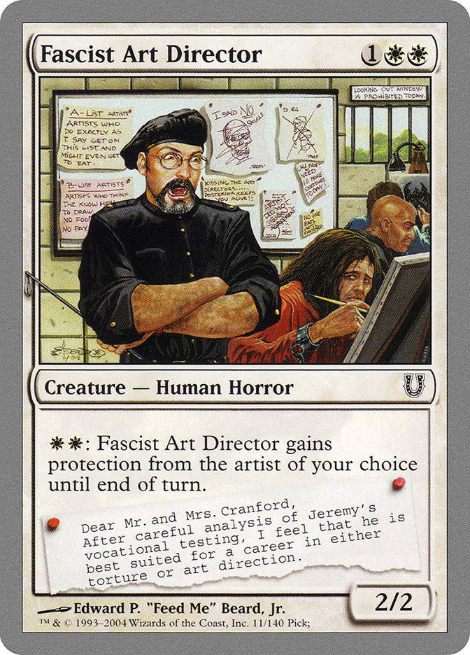 MTG - Fascist Art Director - Unhinged (SOS)