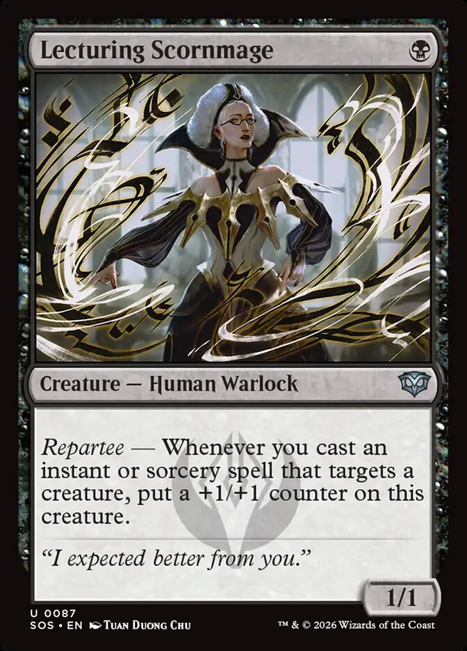MTG - Lecturing Scornmage - Secrets of Strixhaven (SOS)