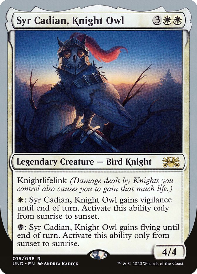 MTG - Syr Cadian, Knight Owl - Unsanctioned (SOS)