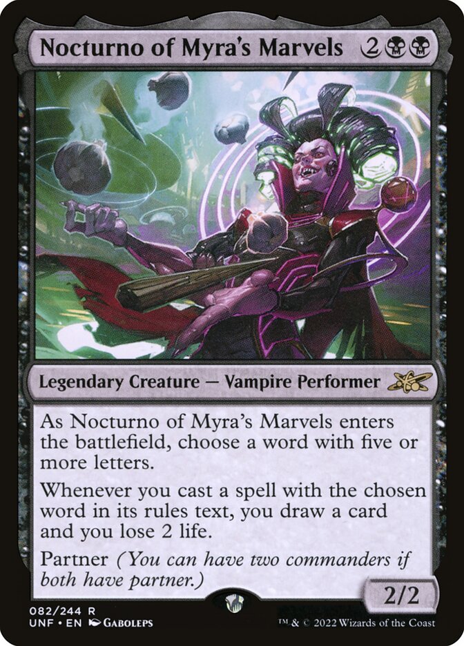 MTG - Nocturno of Myra's Marvels - Unfinity (SOS)