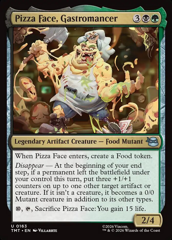 MTG - Pizza Face, Gastromancer - Teenage Mutant Ninja Turtles (SOS)