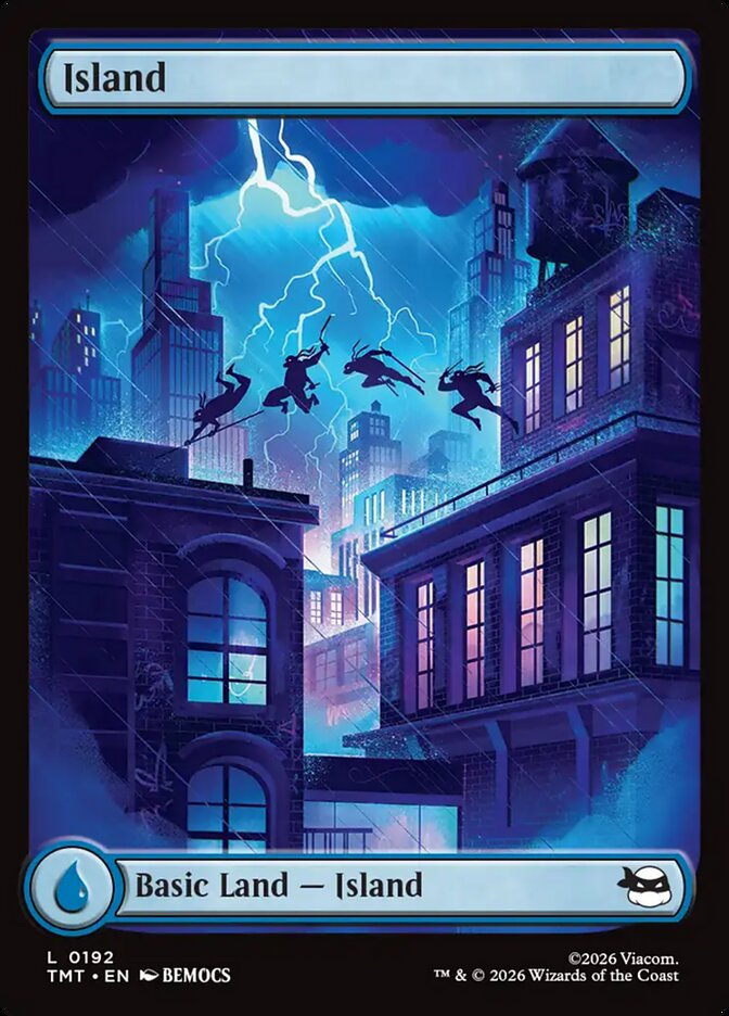MTG - Island - Teenage Mutant Ninja Turtles (SOS)