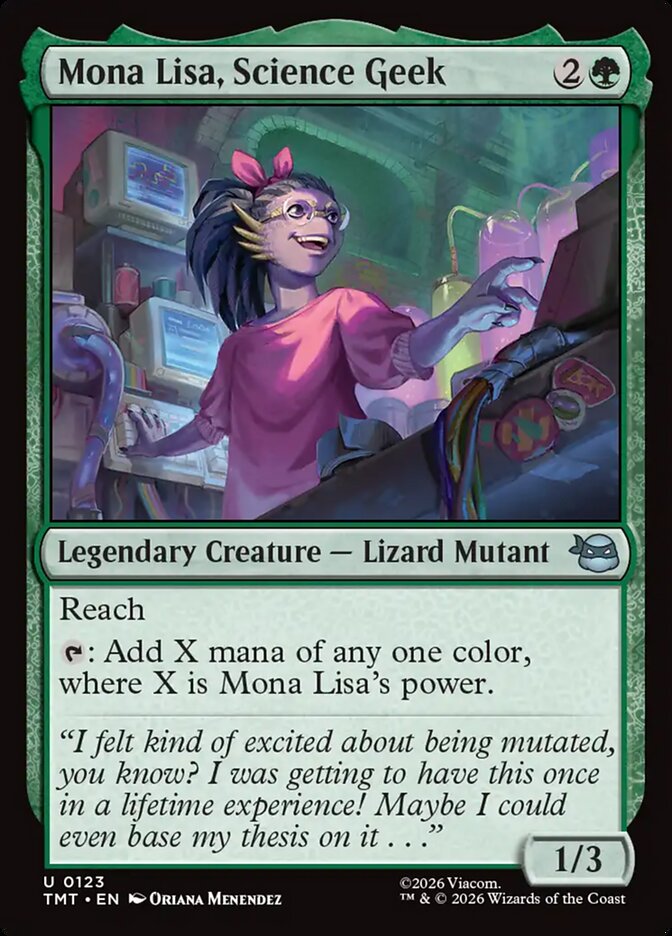 MTG - Mona Lisa, Science Geek - Teenage Mutant Ninja Turtles (SOS)
