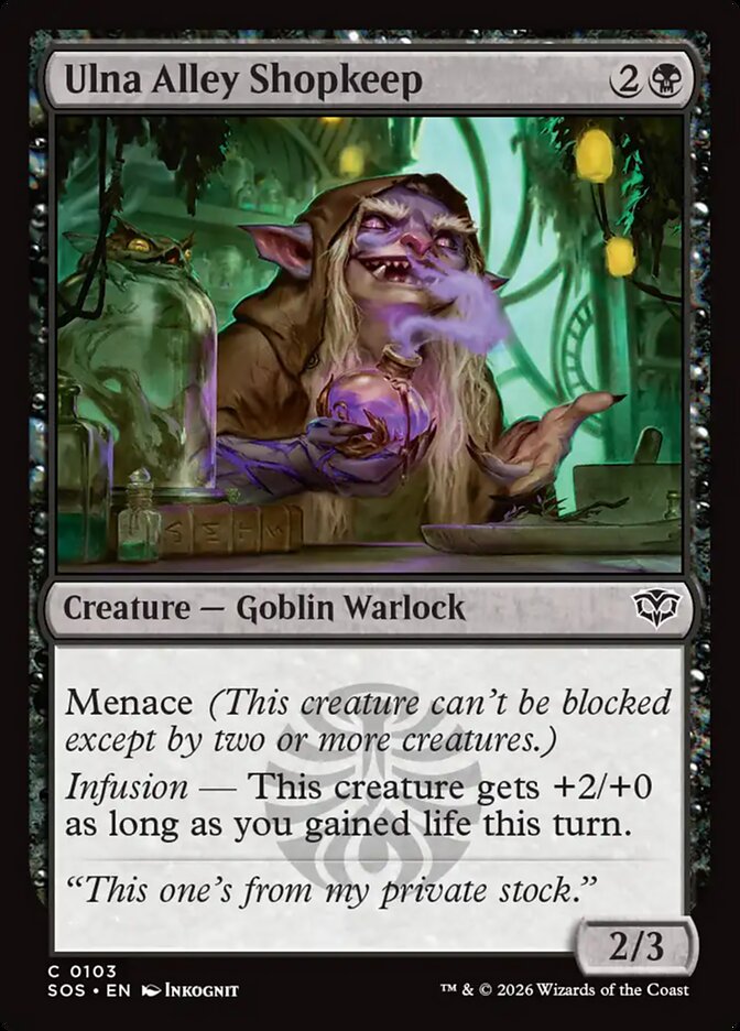 MTG - Ulna Alley Shopkeep - Secrets of Strixhaven (SOS)
