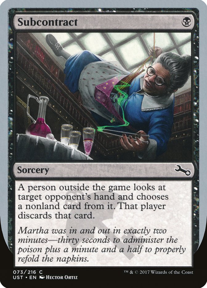 MTG - Subcontract - Unstable (SOS)