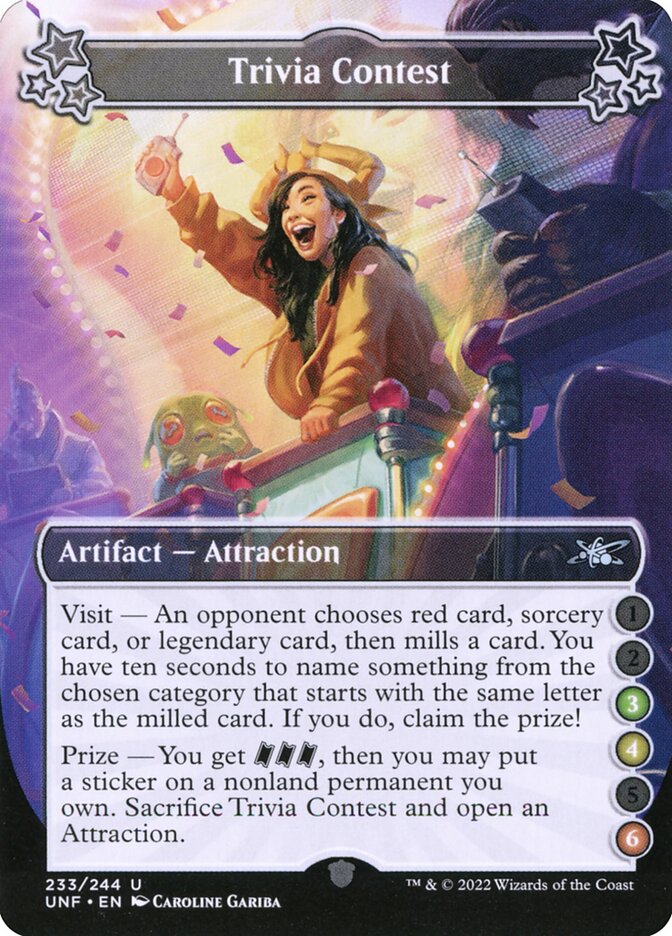 MTG - Trivia Contest - Unfinity (SOS)