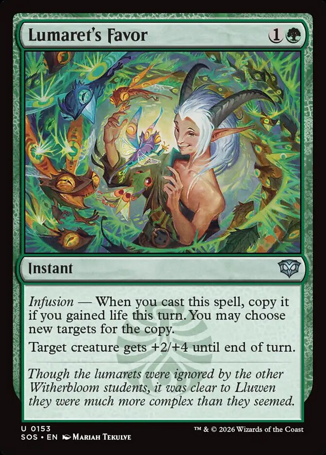 MTG - Lumaret's Favor - Secrets of Strixhaven (SOS)