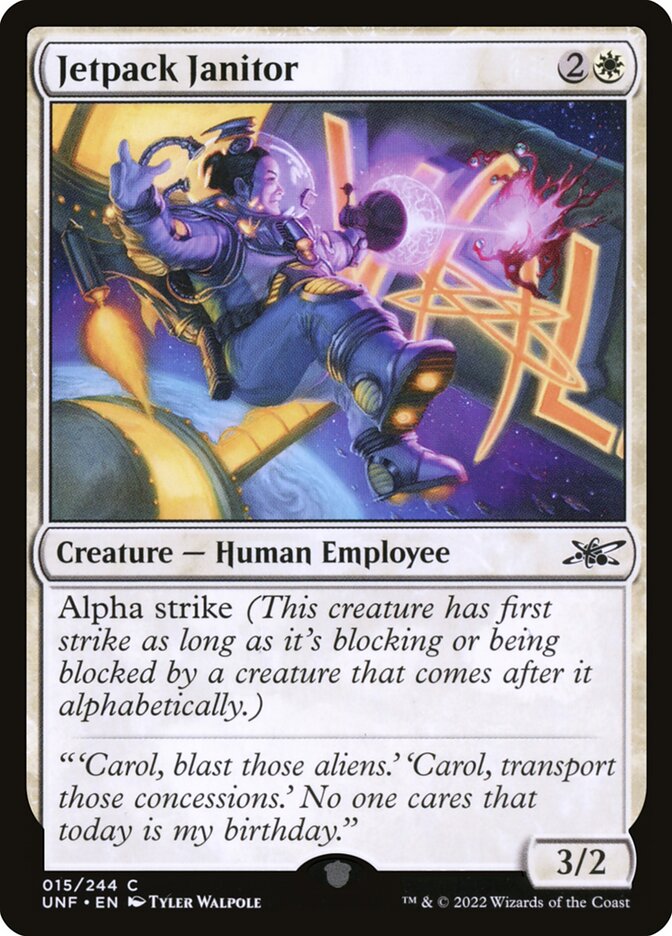 MTG - Jetpack Janitor - Unfinity (SOS)