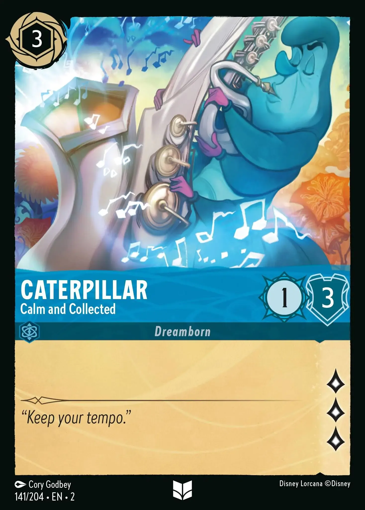 Lorcana - Caterpillar - Calm and Collected - Rise of the Floodborn