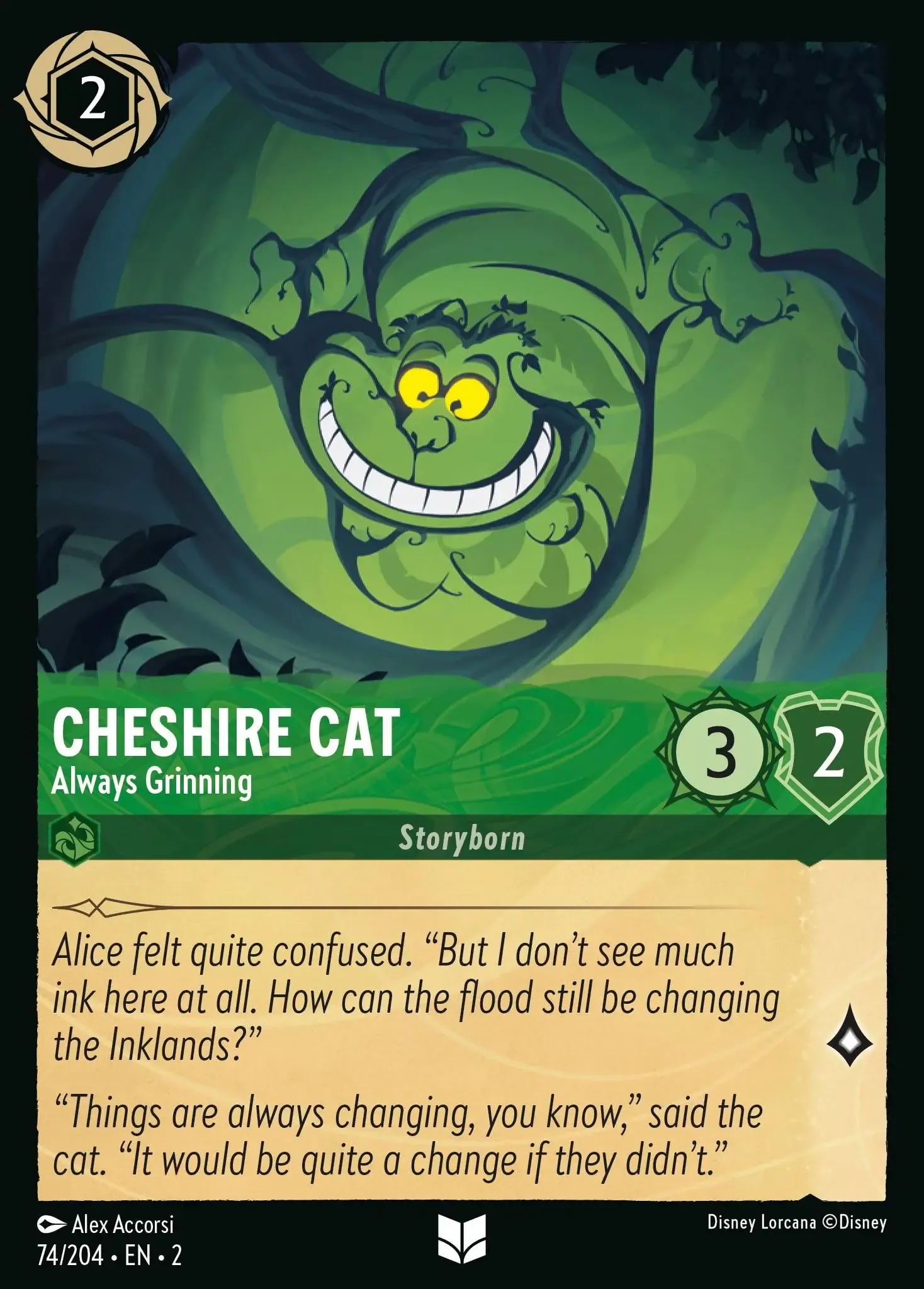 Lorcana - Cheshire Cat - Always Grinning - Rise of the Floodborn