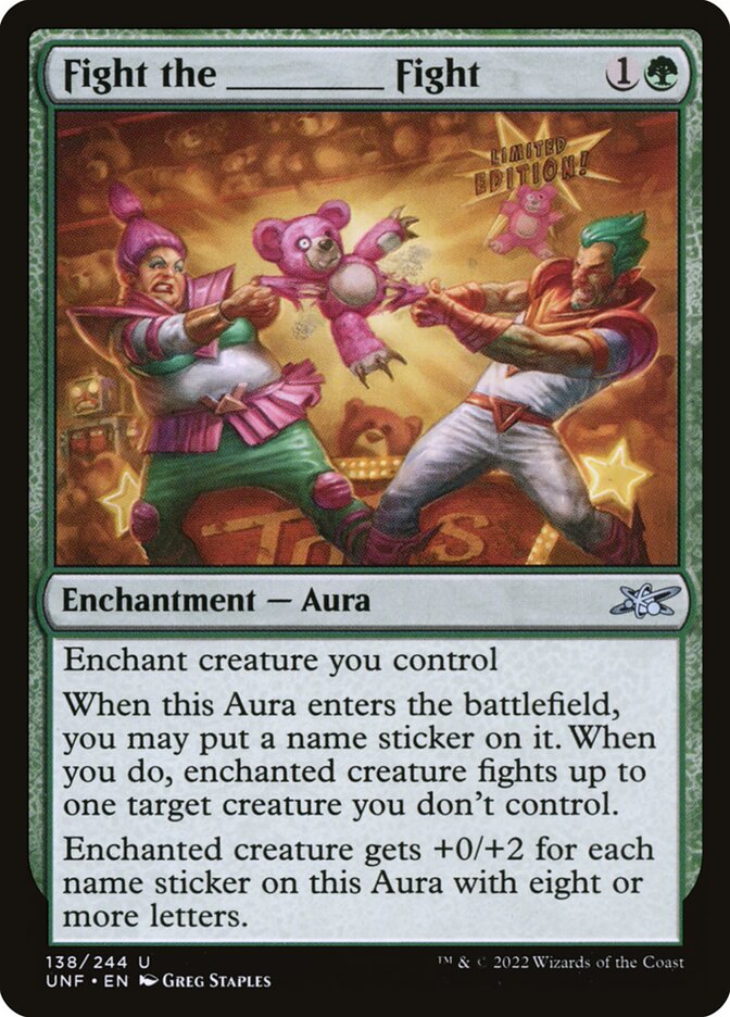 MTG - Fight the _____ Fight - Unfinity (SOS)
