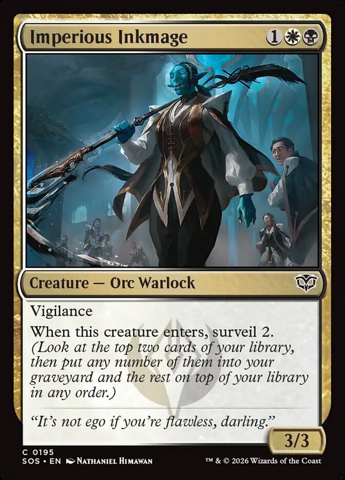 MTG - Imperious Inkmage - Secrets of Strixhaven (SOS)