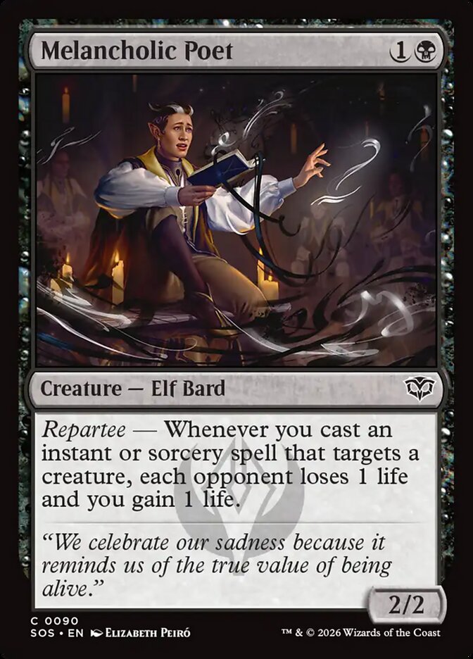 MTG - Melancholic Poet - Secrets of Strixhaven (SOS)