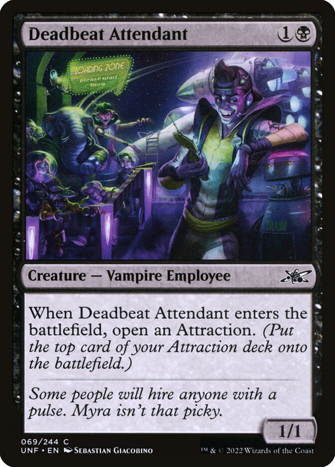 MTG - Deadbeat Attendant - Unfinity (SOS)