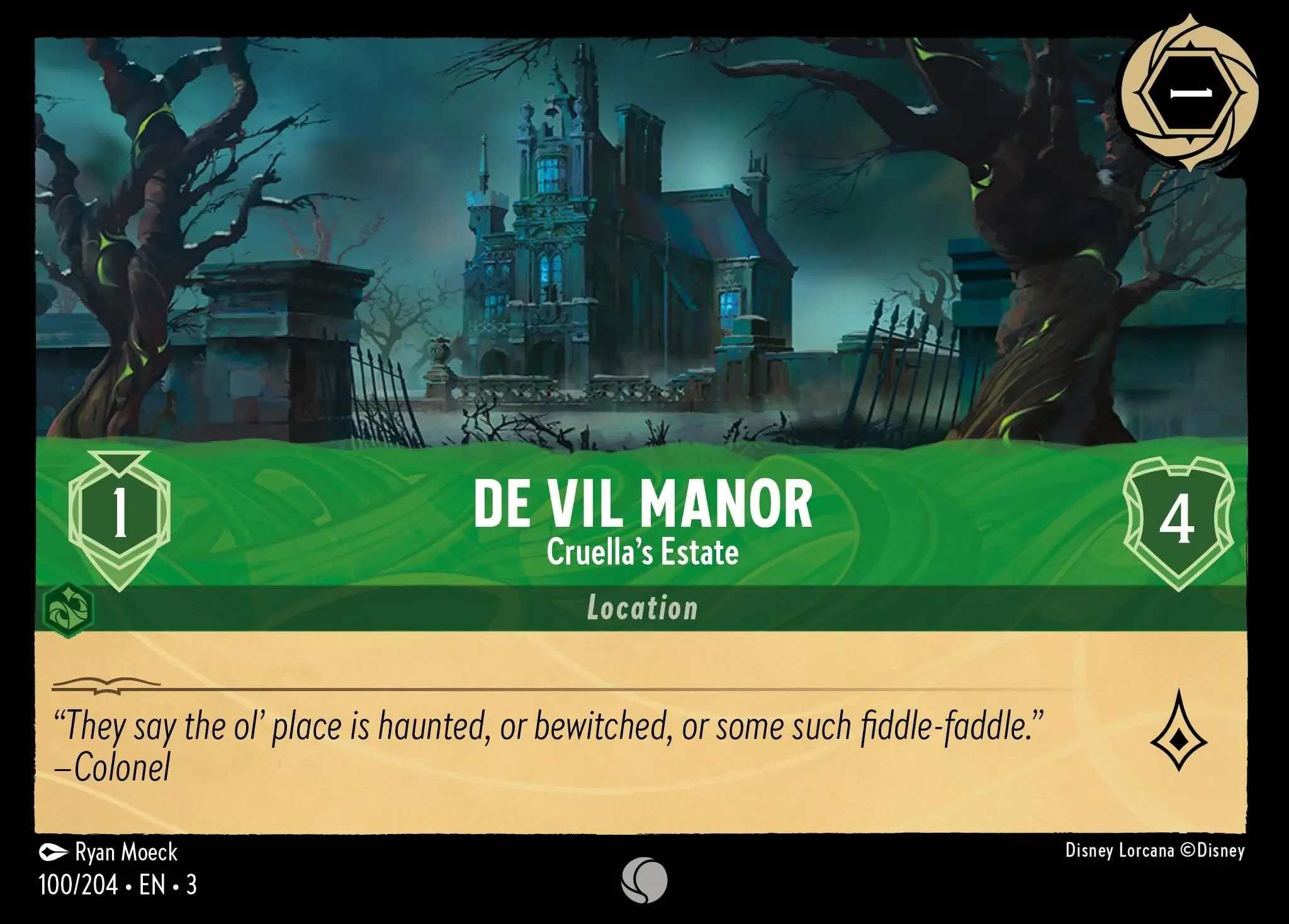 Lorcana - De Vil Manor - Cruella's Estate - Into the Inklands